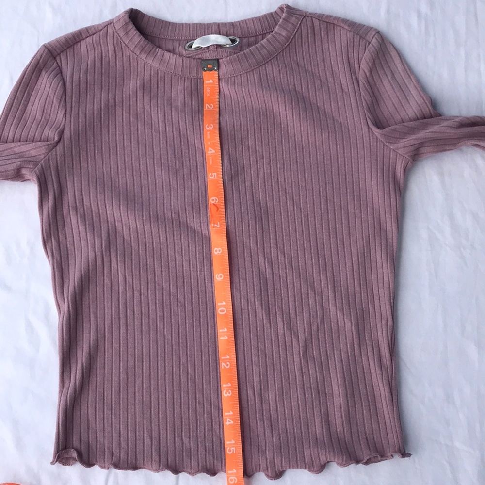 American Rag, Long Sleeve, Ribbed Top - Picture 7 of 8